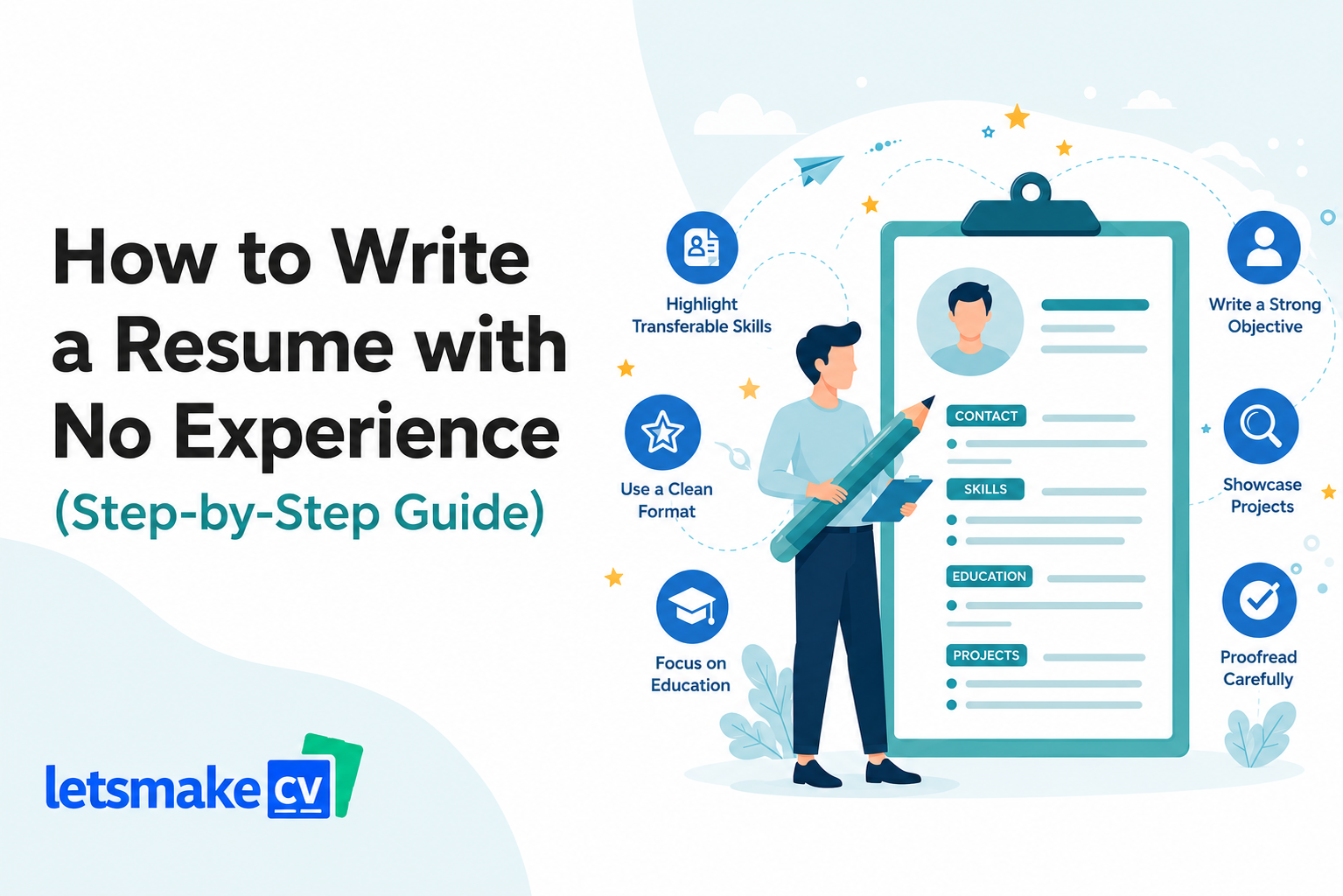 How to Write a Resume with No Experience (2026 Guide) - Blog Post Image